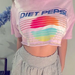 purple diet pepsi shirt size s/m